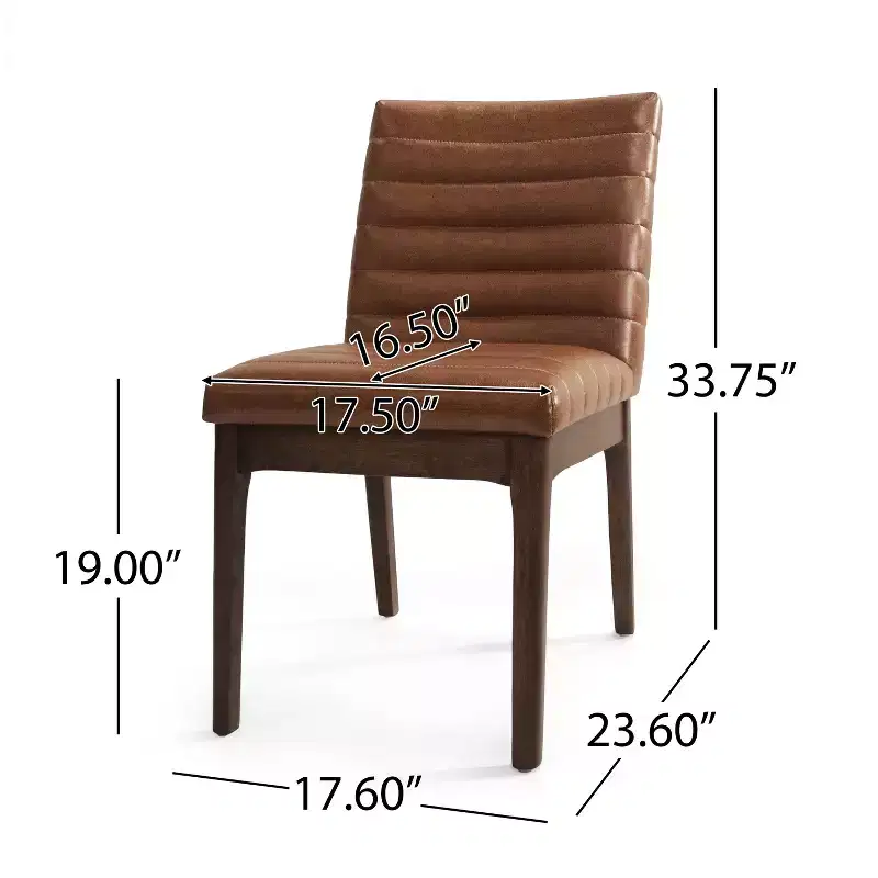 Christopher Knight Home Latisha 7 Piece Mid-Century Modern Rubberwood Upholstered Dining Set