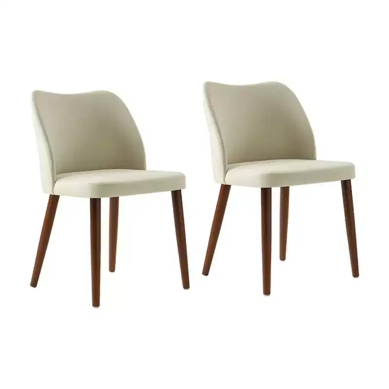 Elisa Mid-century Modern Upholstered Dining Chair Set of 2| ART OF LIVING DESIGNS