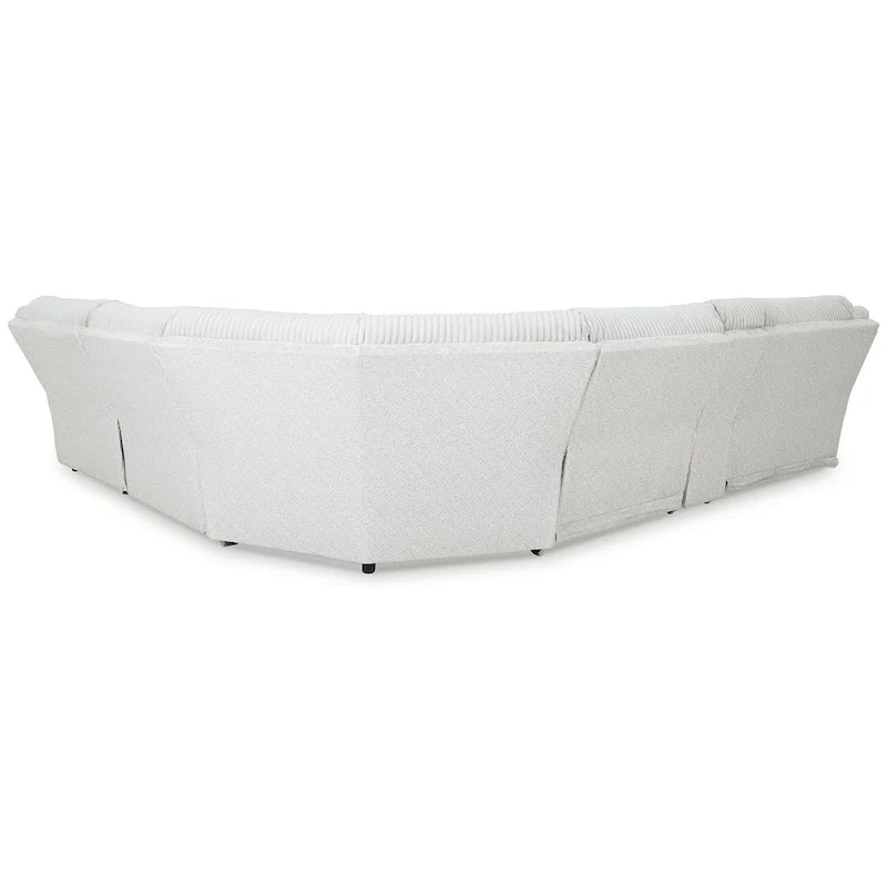 Signature Design by Ashley Top Tier Light Gray 6-Piece Reclining Sectional with Chaise - 149.5W x 132.5D x 40H