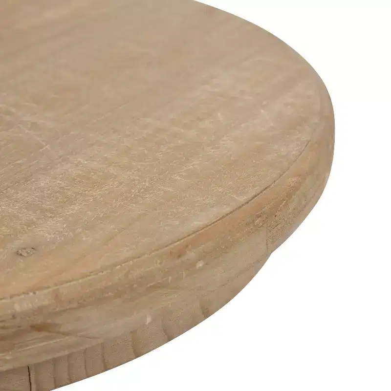 Kate and Laurel Linsley Round Wood Side Table, 16 Diameter, Rustic Brown