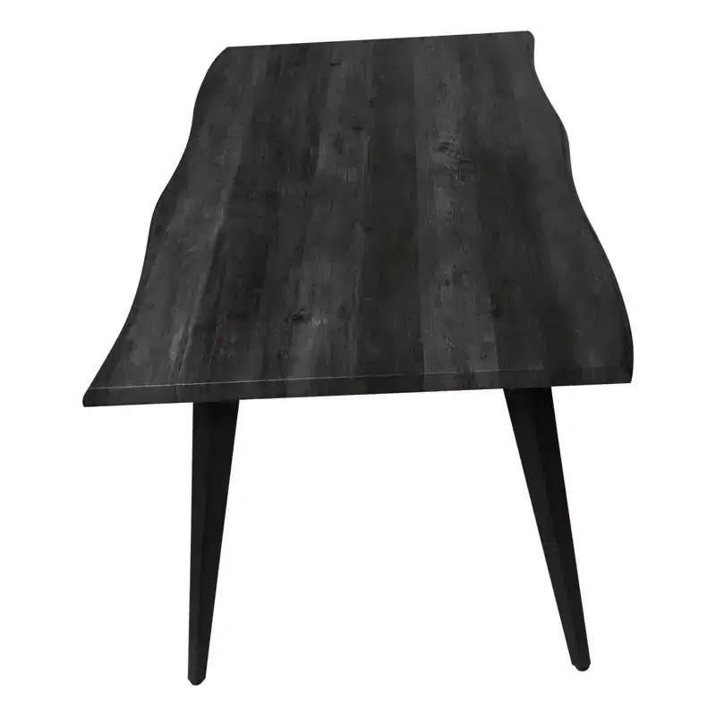 LeisureMod Ravenna 7-pc Dining Set, 63 Rectangular Table and 6 Ervilla Chairs