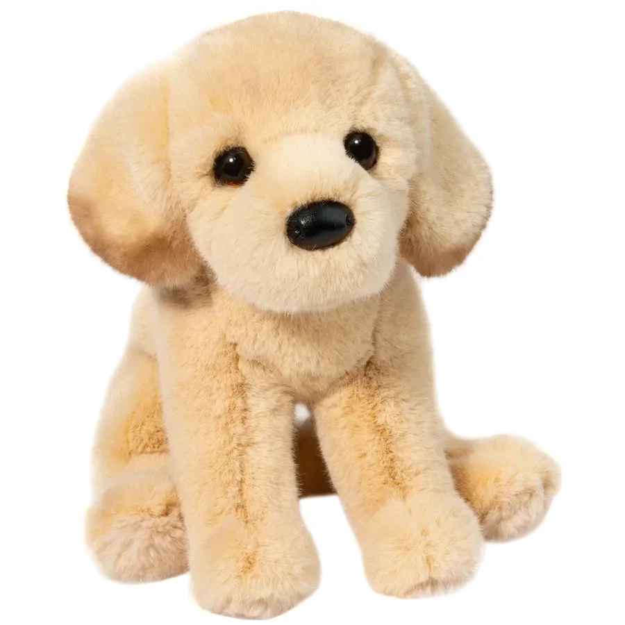 Ace Yellow Lab Stuffed Animal Plush Puppy Sitting Poseable Toy