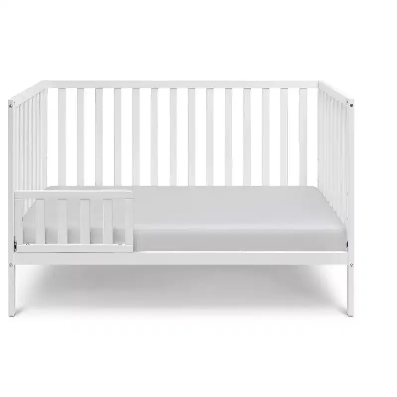 GDFStudio Little 3-in-1 Convertible Solid Wood Bedside Crib Only