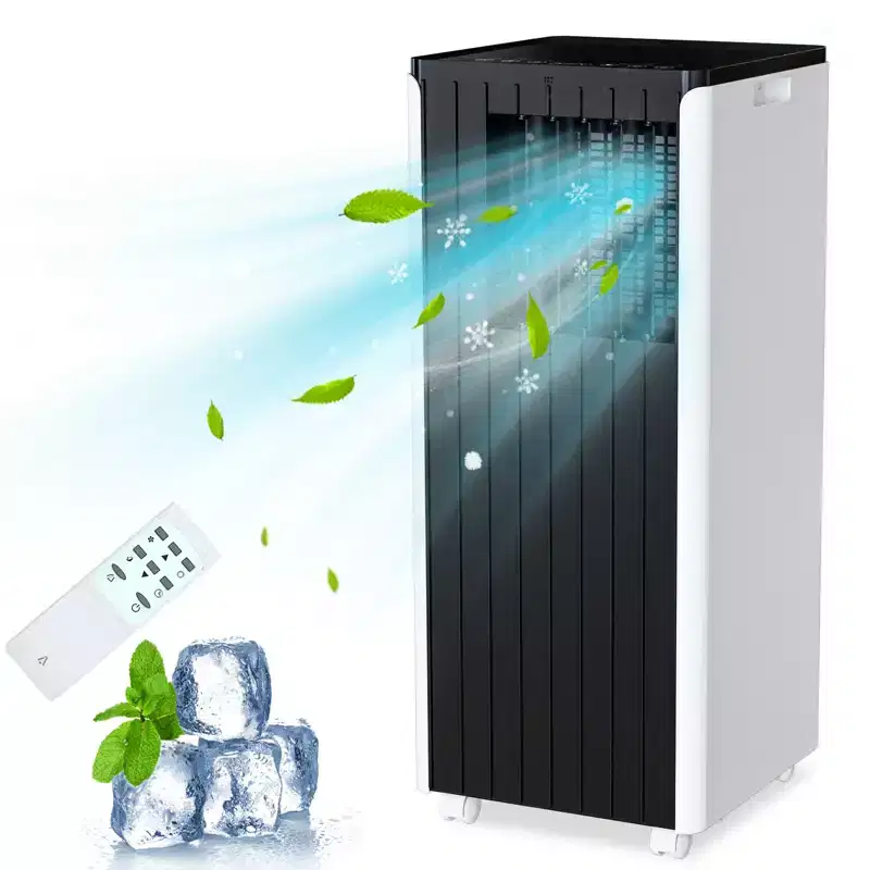 8,000 BTU Portable AC  Built-in Dehumidifier & Fan Cools 350 Sq.Ft. Includes Timer, Sleep Mode, Remote & Window Kit