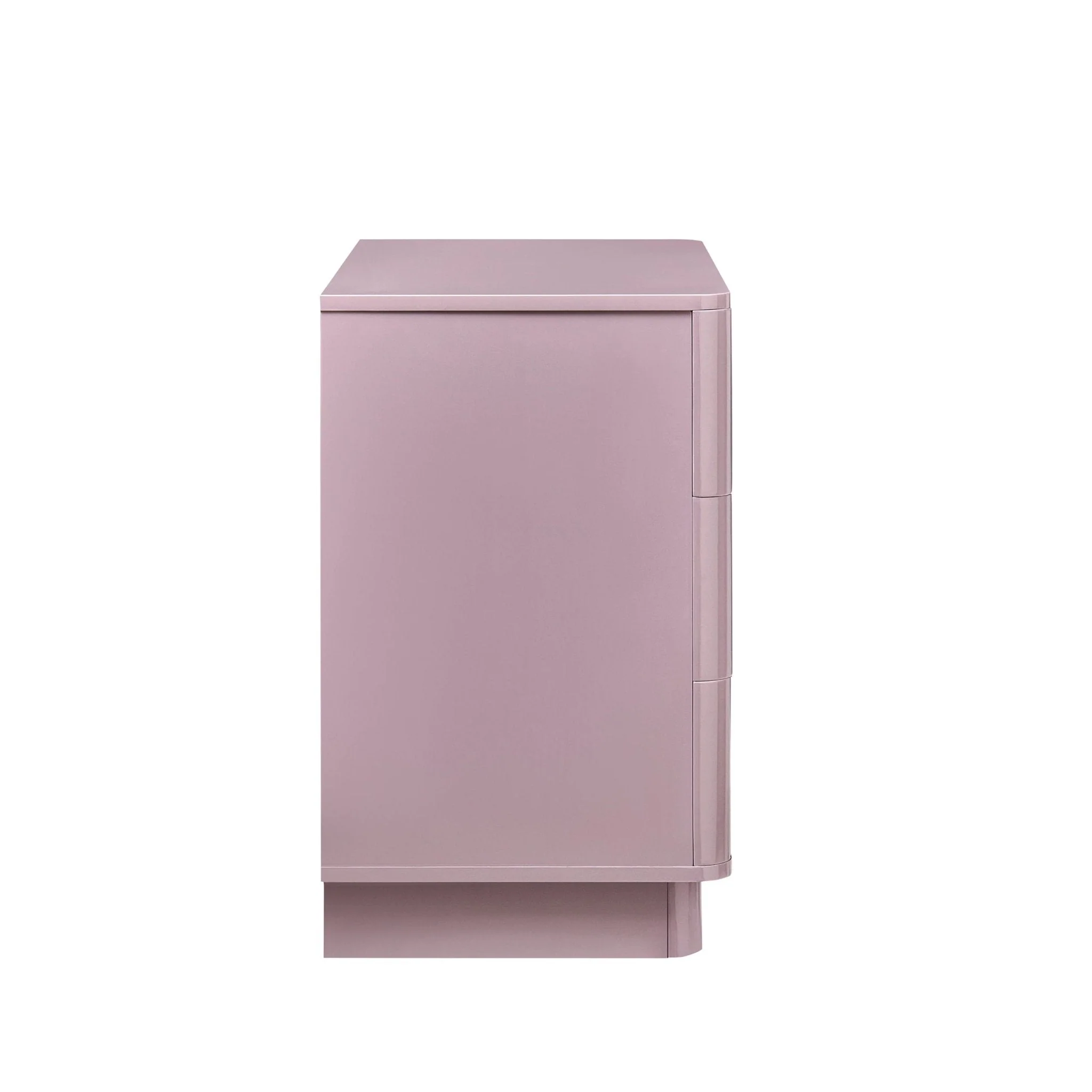 High Gloss 3 Drawer Chest - Violet Ice