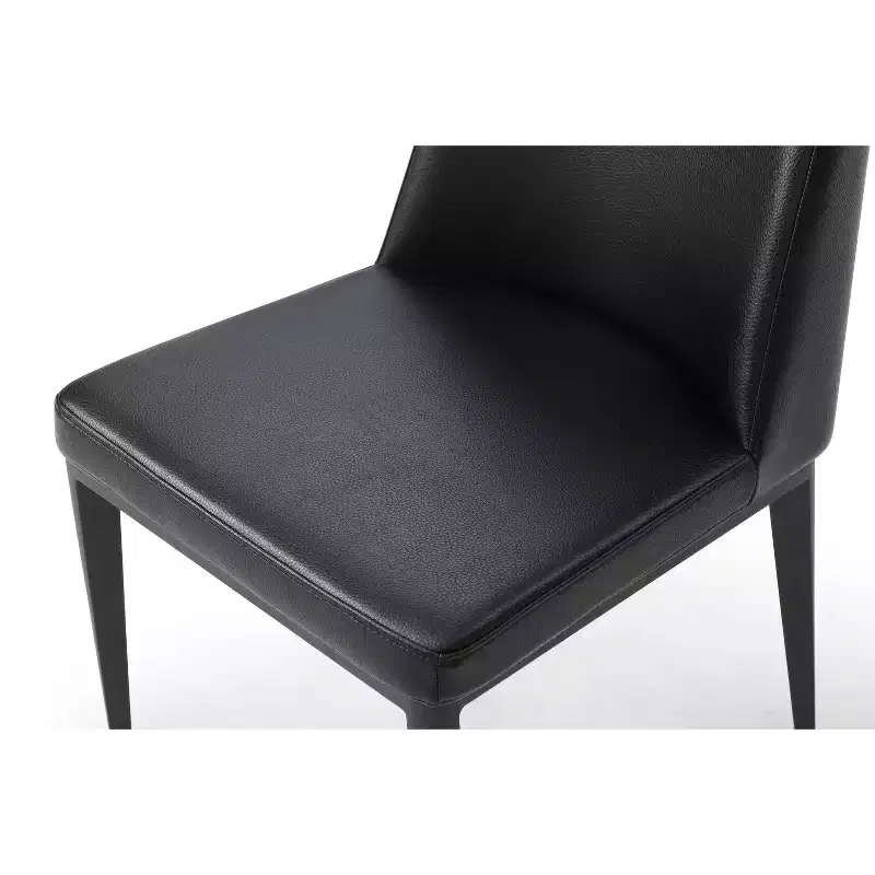 HomeStock 36 in. Gray Faux Leather Dining Chair Set of 4 for a ideal trendy versatile home seating