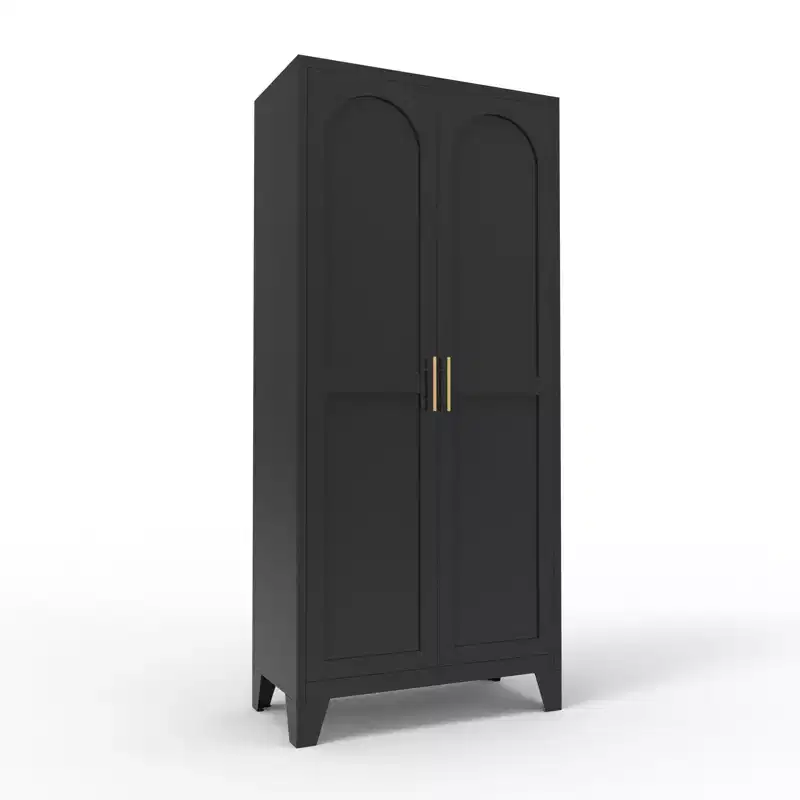 Homy Casa Metal Storage Cabinet with Doors and Adjustable Shelves
