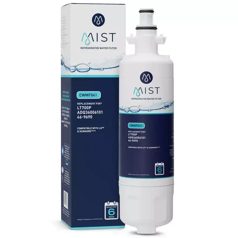 Mist LT700P Replacement for LG LT700P, ADQ36006101, Kenmore 46-9690 Refrigerator Water Filter: Carbon Cartridge, White