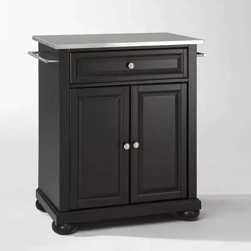 Alexandria Stainless Steel Top Portable Kitchen Island/Cart - Crosley