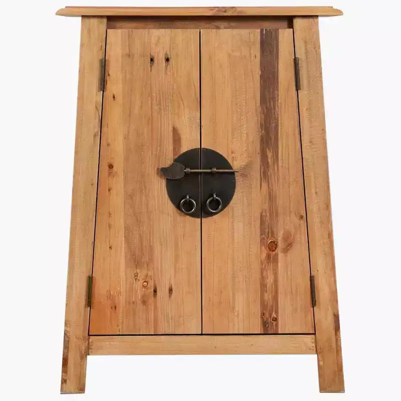 vidaXL Side Cabinet Natural wood Solid pine wood Medium Side Cabinet