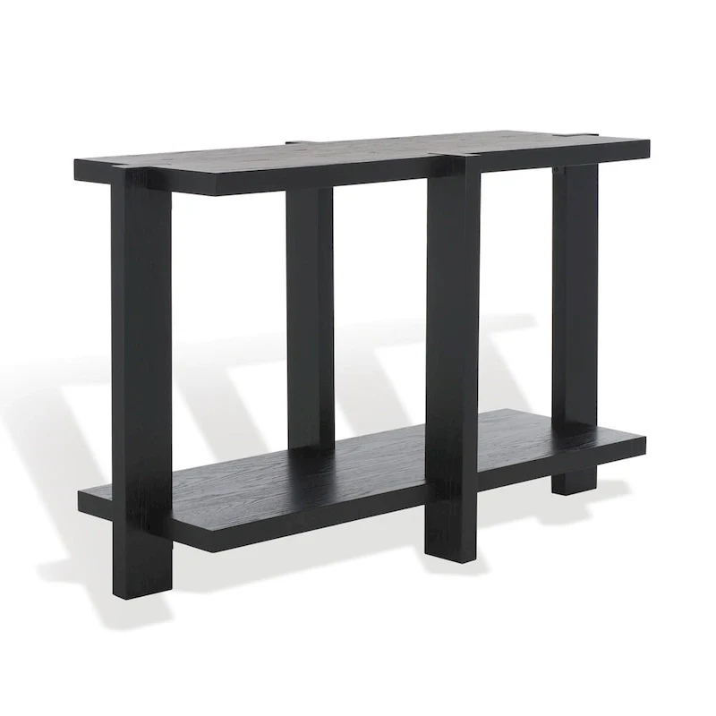 Rectangular Oak Veneer Wood Console Table - 48W x 20D x 30H