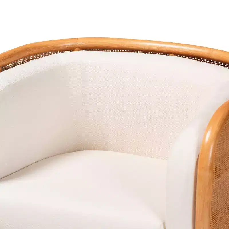 bali & pari Bandung Rattan Accent Chair Light Honey