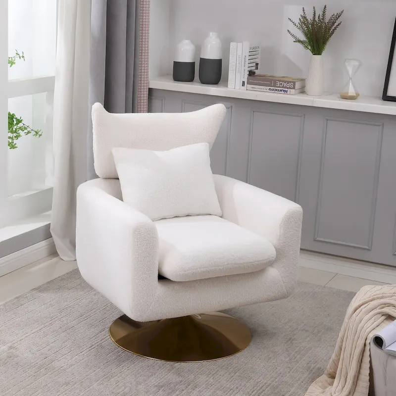 Mid-Century 360-degree Swivel Accent Chair