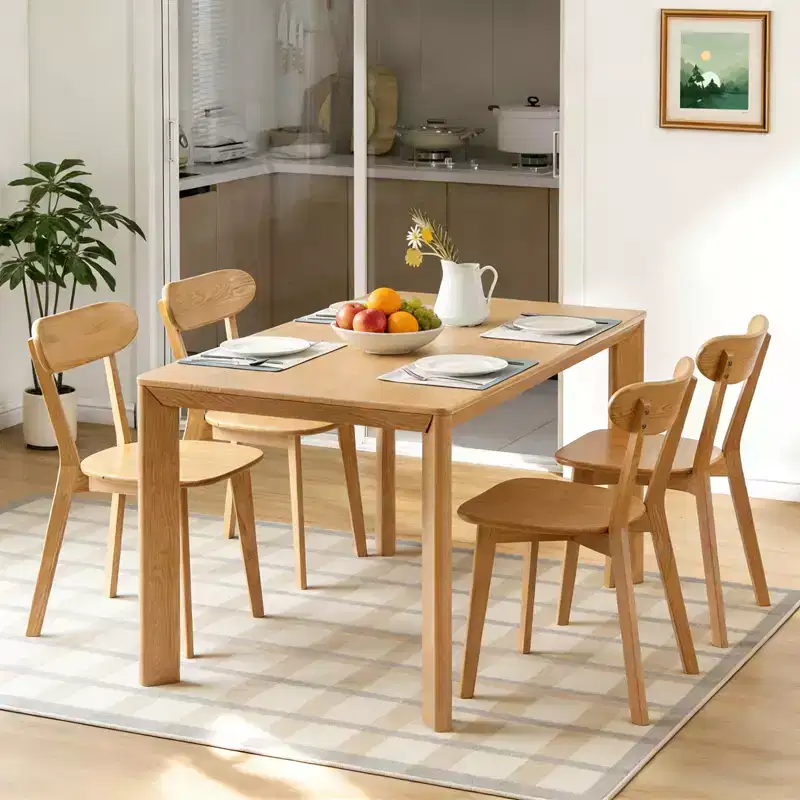 GDFStudio Dalton Mid Century Modern Solid Wood Dining Chairs with Ergonomic Curved Backrest (Set of 2)