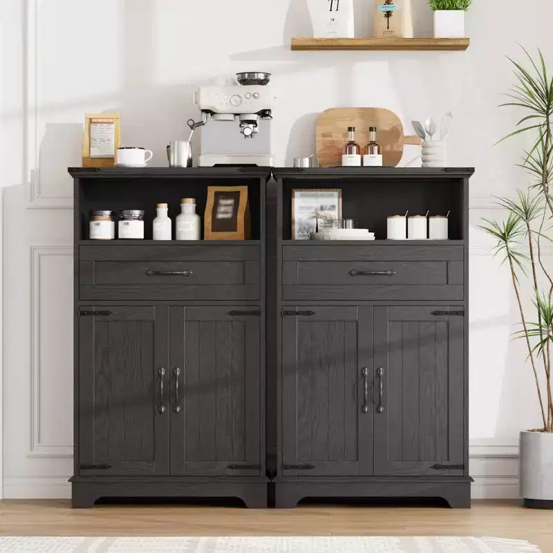 Bathroom Storage Cabinet Farmhouse Organizer for Bathroom, Kitchen, Living Room, Entryway