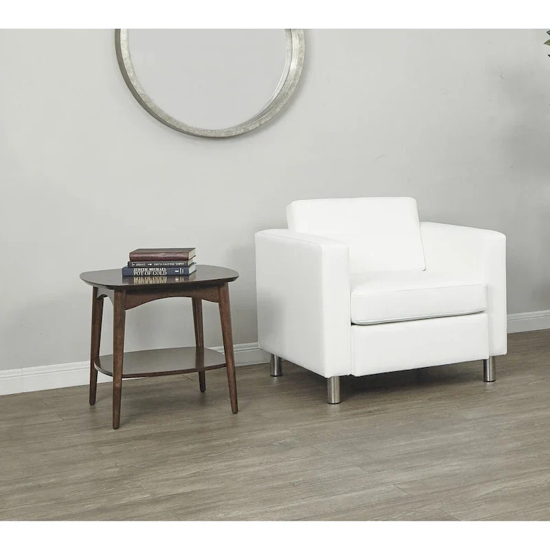 Pacific Arm Accent Chair with Chrome Legs