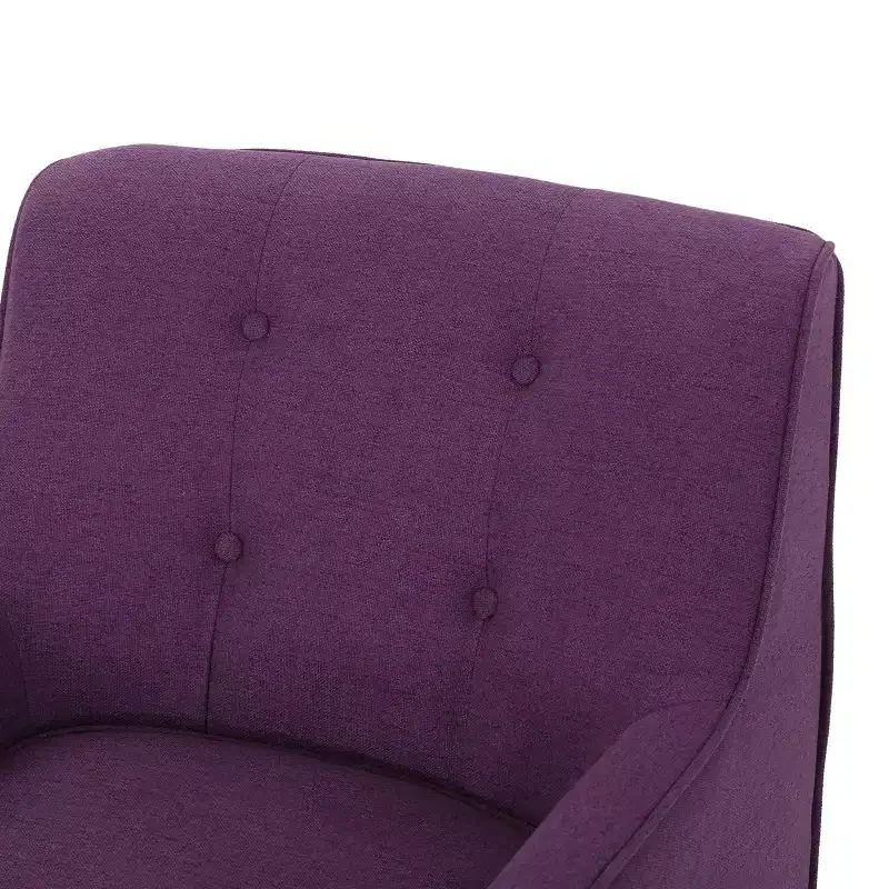 Christopher Knight Home Calix Mid-Century Modern Button Tufted Upholstered Accent Chair