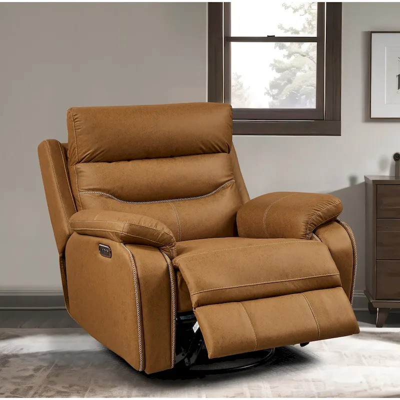 Motor Rocking and 240 Degree Swivel Recliner Chair