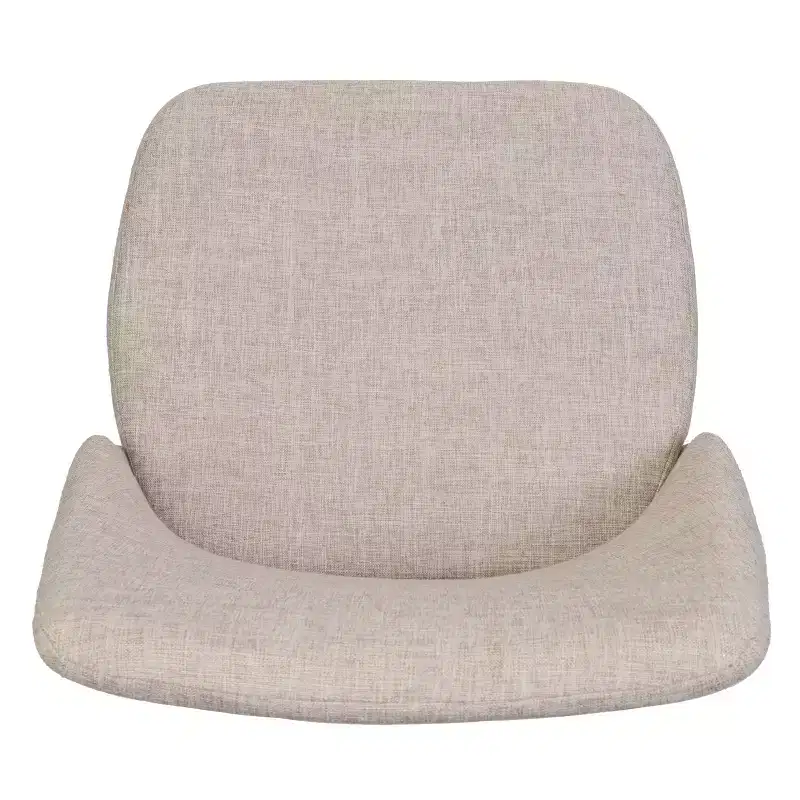GDFStudio Fira Mid-Century Modern Upholstered Dining Chairs wiith Iron Legs (Set of 2)
