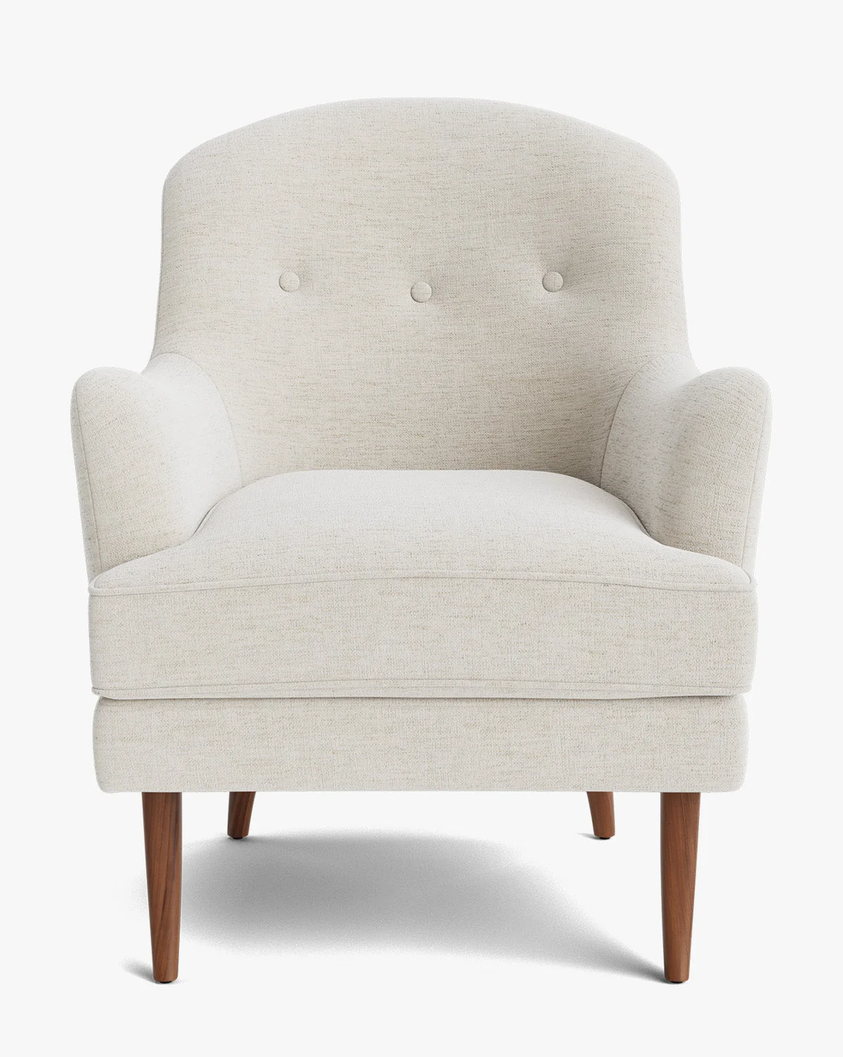 Classic Upholstered Lounge Chair with Button Tufting & Down-Wrapped Seat for Living Room