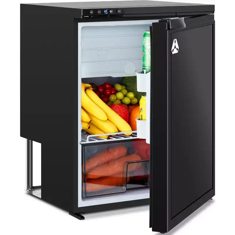 65L RV Refrigerator, APP Control, Refrigeration Range (-4-46),3 Levels((H/M/L)) of Battery Protection, mini Fridge for Camping, Picnics, Trips