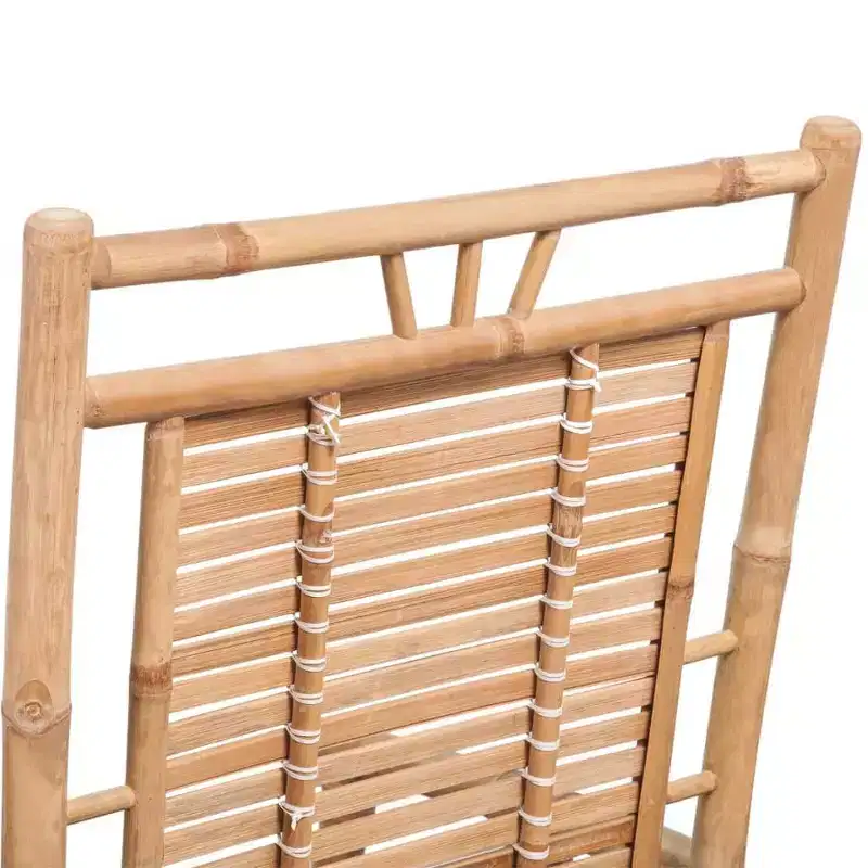 vidaXL Rocking Chair Bamboo, Natural