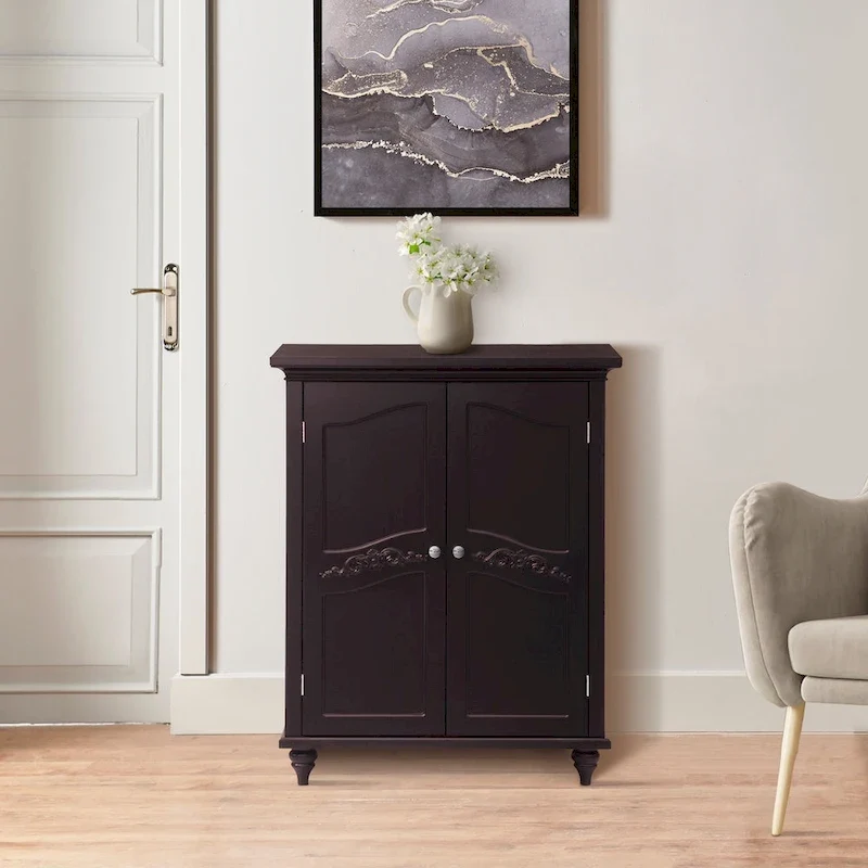 Teamson Home Versailles Two-Door Freestanding Floor Accent Cabinet