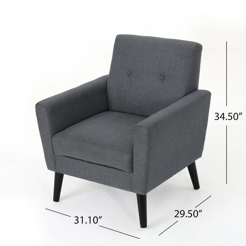 Sienna Mid-century Fabric Club Chair by Christopher Knight Home