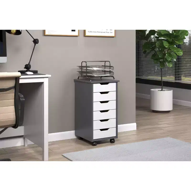 Trendfurn Omnia Narrow 6 Drawer Roll Cart