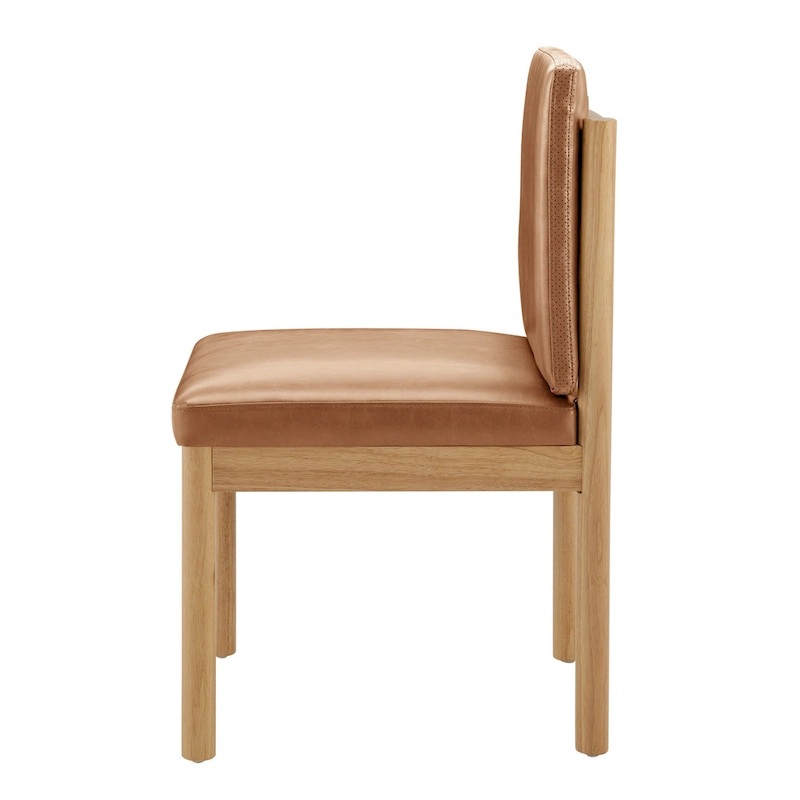 Melvin Faux Leather Dining Side Chair (Set of 2)