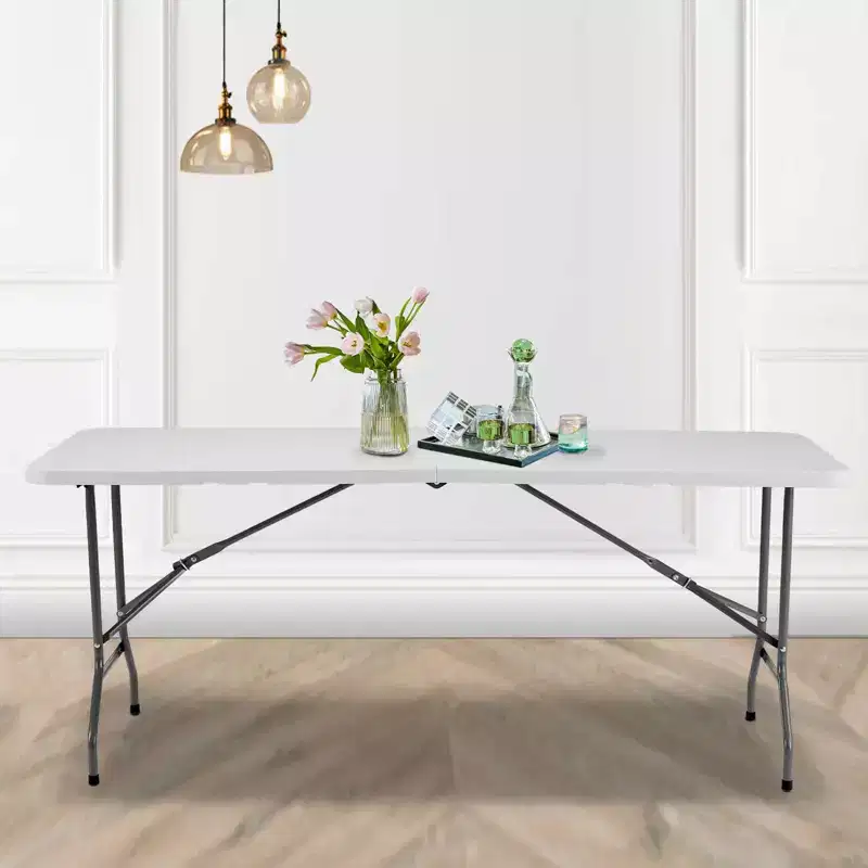 MAYEERTY Portable Folding Table, Heavy Duty with Carrying Handle for Camping Picnic Party