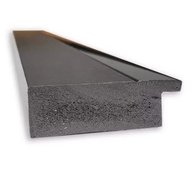 41" x 29" Non-Beveled Tuxedo Black Wall Mirror : Large, Modern, Rectangular, Polystyrene Frame