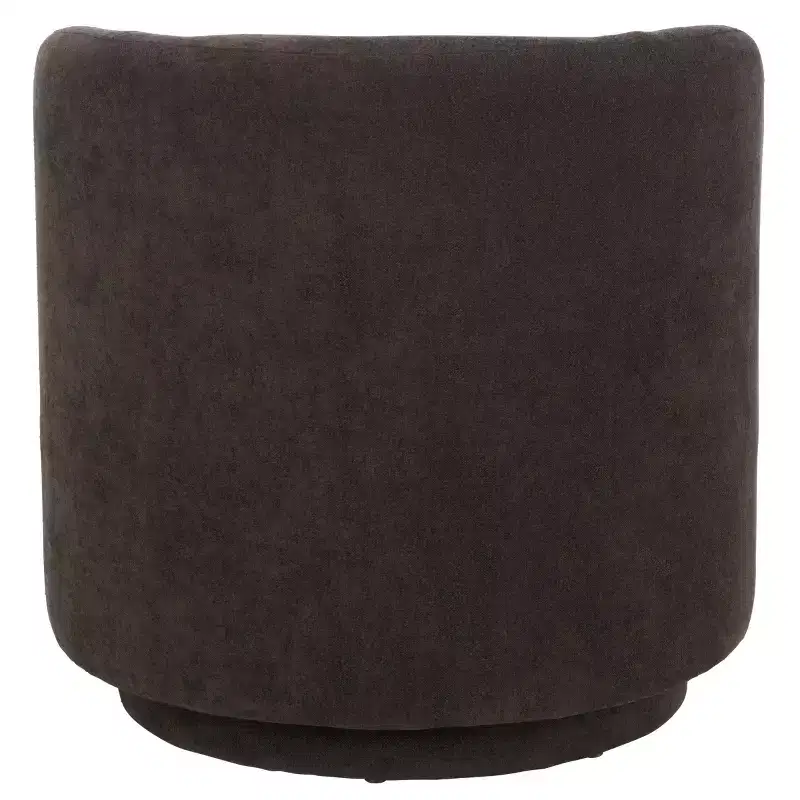 Swivel Accent Chair, Armless Linen Upholstered, 360-Degree Rotation, Wood Frame, 275LBS