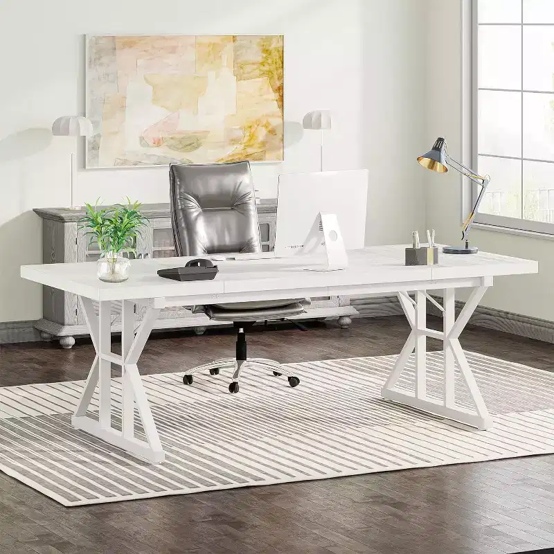 Lantine 70.8-Inch Executive Desk, Computer Desk for Home Office