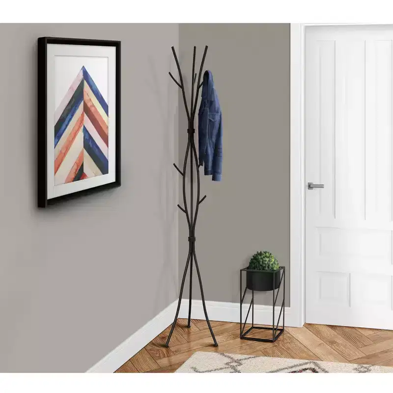 74 Metal Tree Branch Coat Rack 11 Hooks Freestanding Hall Tree