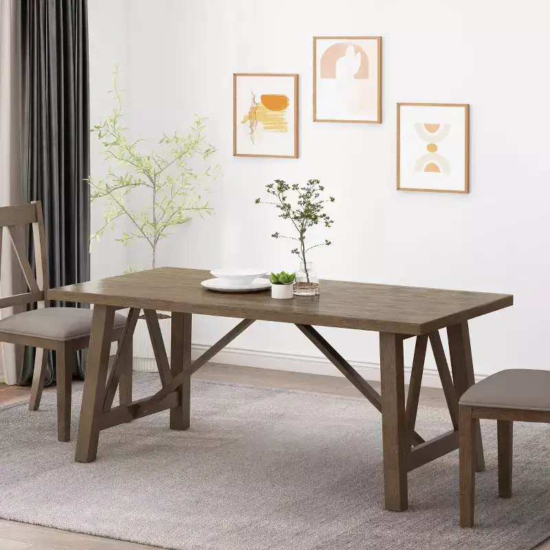 Fairgreens Farmhouse Wood Dining Table Antique Brown - Christopher Knight Home