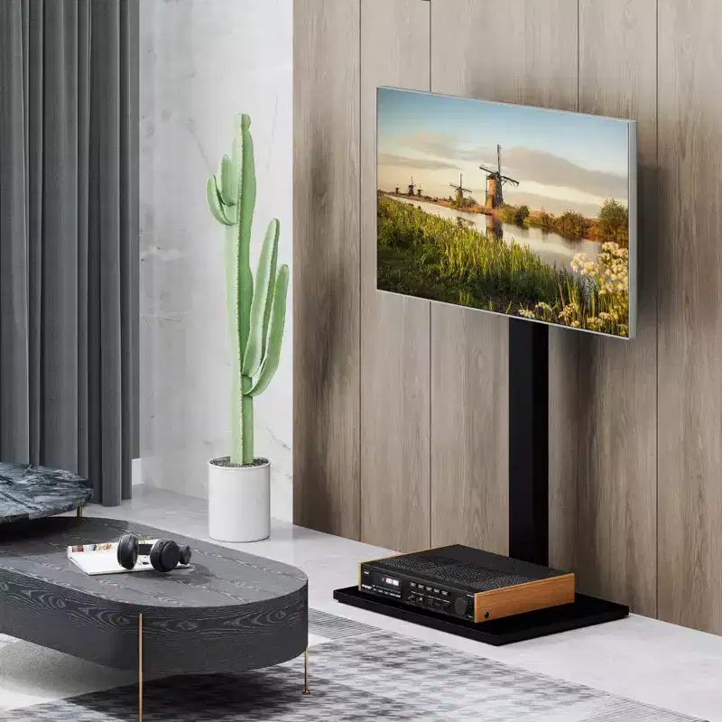 Costway Floor TV Stand Universal TV Stand for 32-70 Inch TVs up to 110 lbs Mount Stand