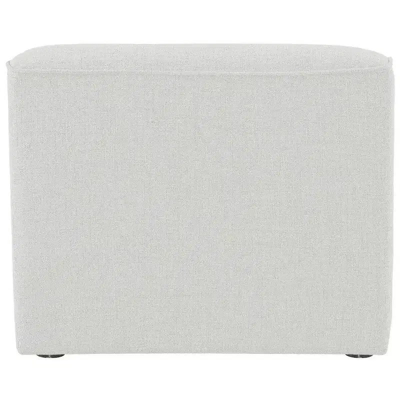 Modular Armless Chair - Durable Linen Textured Upholstery, Espresso Legs