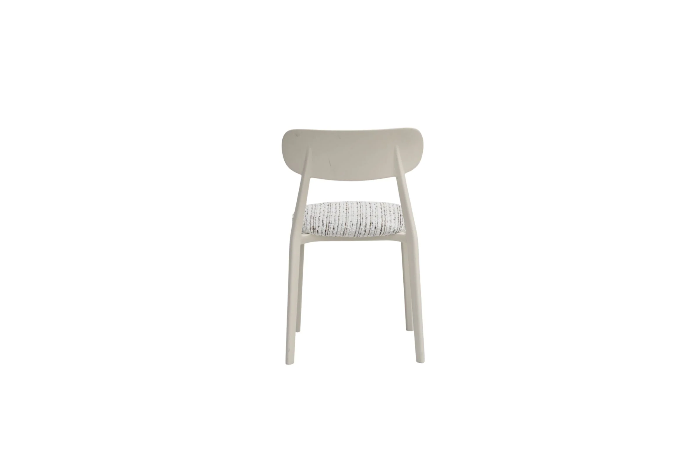 White Upholstered Accent Chair