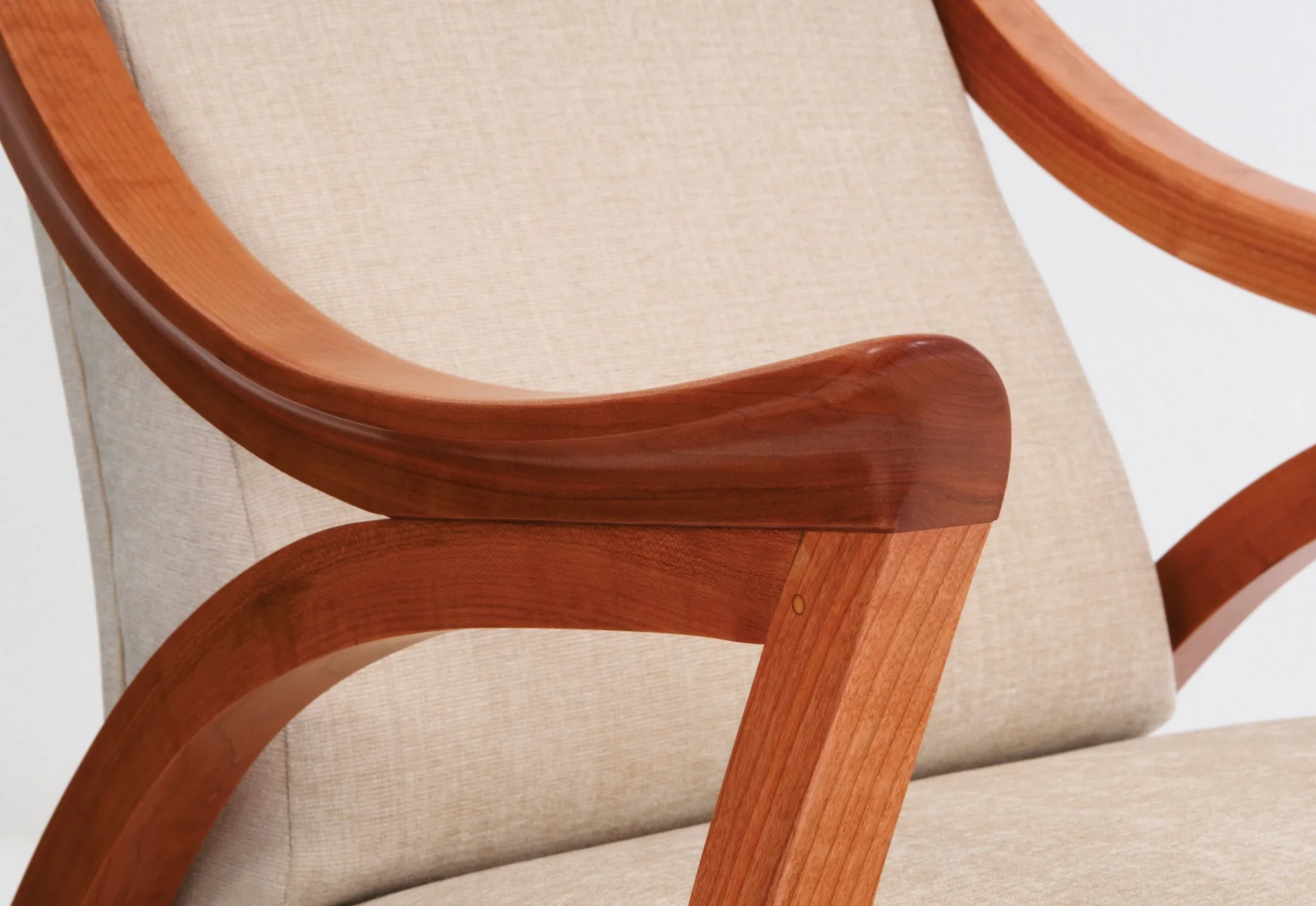 Drift Chair - Inspired by natural forms and flows, Drift¡¯s handmade legs and arms suggest gentle waves, joined by
