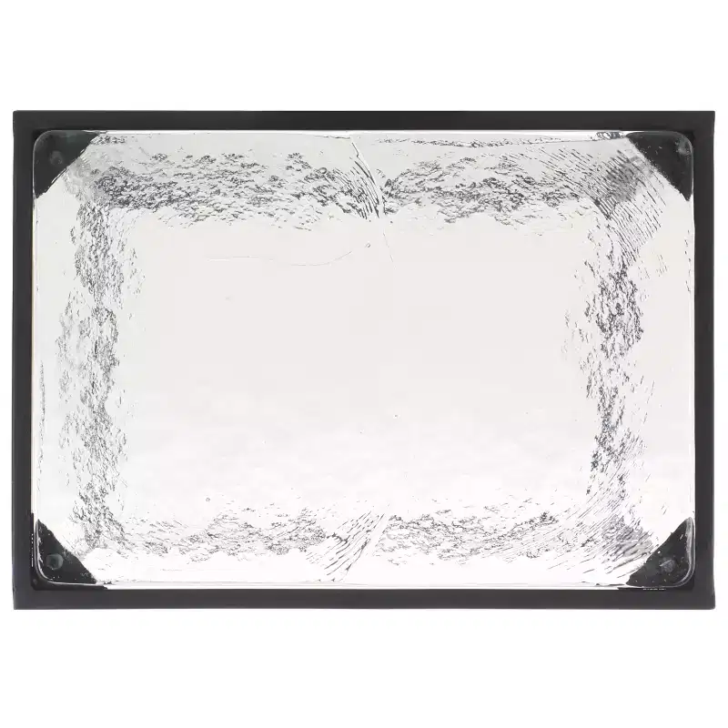 Ferguson Cast Glass Accent Table - SFV7911 - Black/Clear - Safavieh Couture