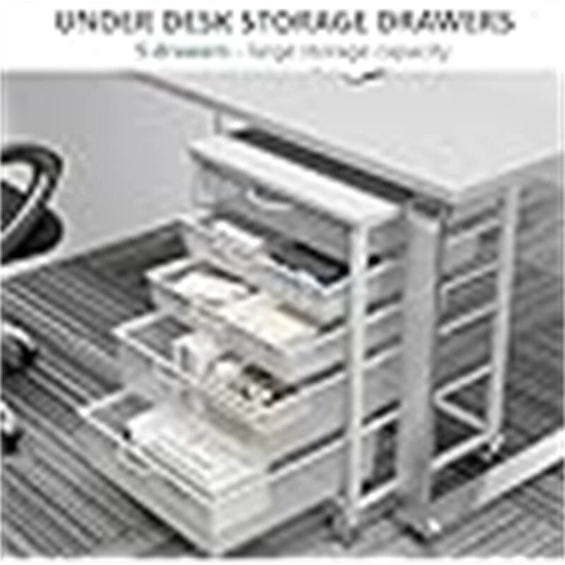 Printer Stand with Charging Station - 18.9D x 20.86W x 27.36H
