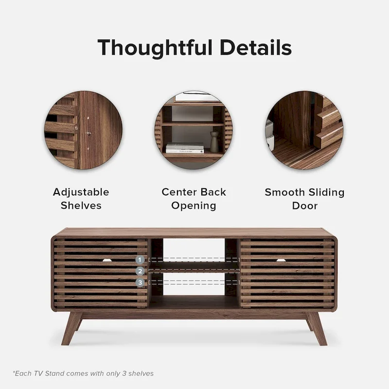 Mopio Ensley 59 Mid-Century Modern Tall TV Stand