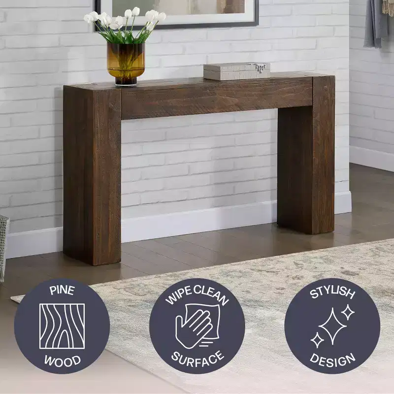 Stockyard Solid Wood Console Table 56 Inch