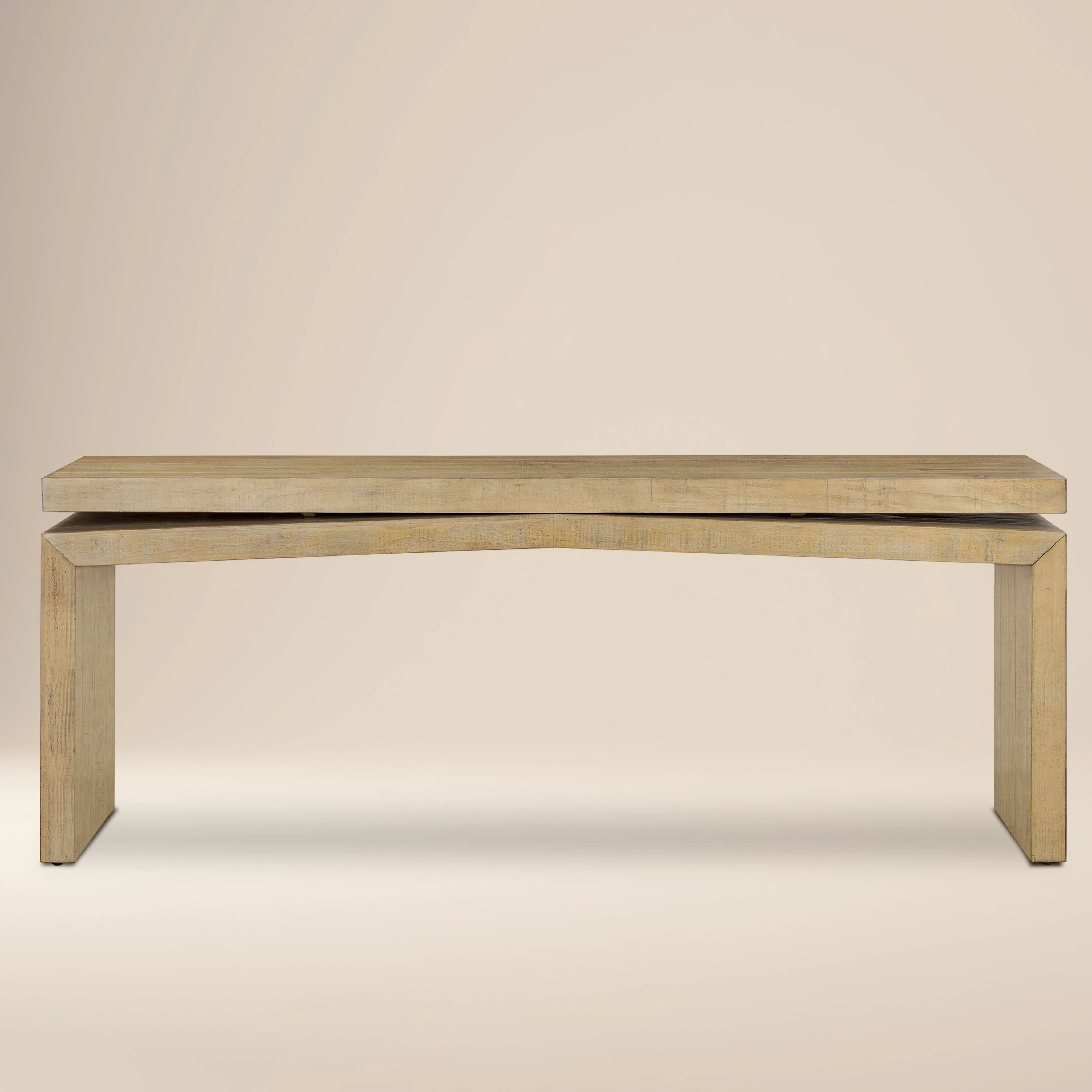 Modern Natural Console Table for Entryway or Living Room