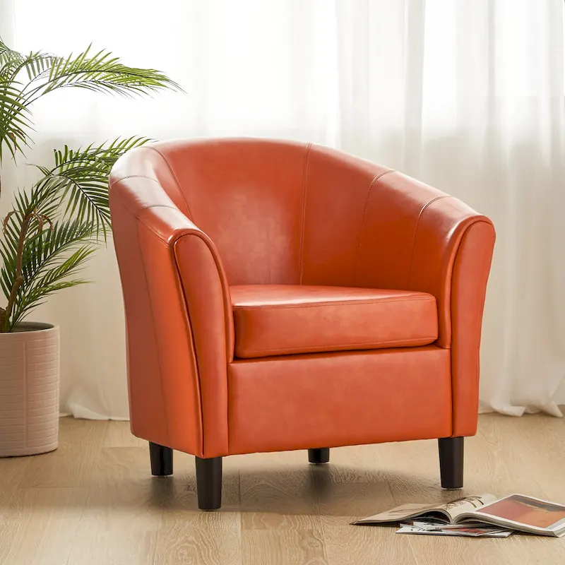 Napoli Transitional Bonded Leather Club Chair by Christopher Knight Home