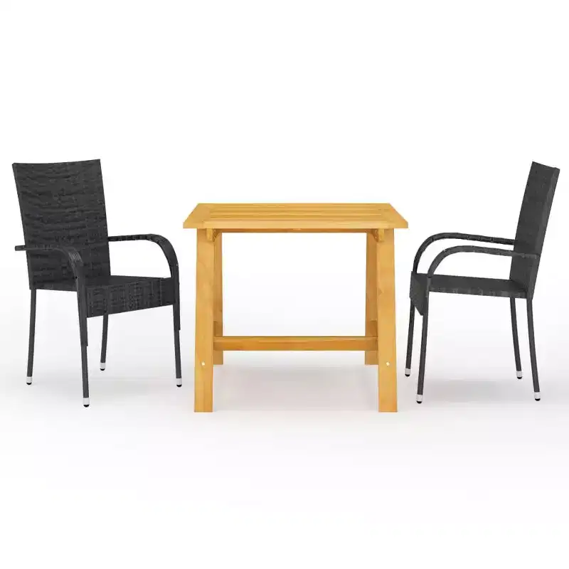 vidaXL Dining Set Solid acacia wood Standardweight