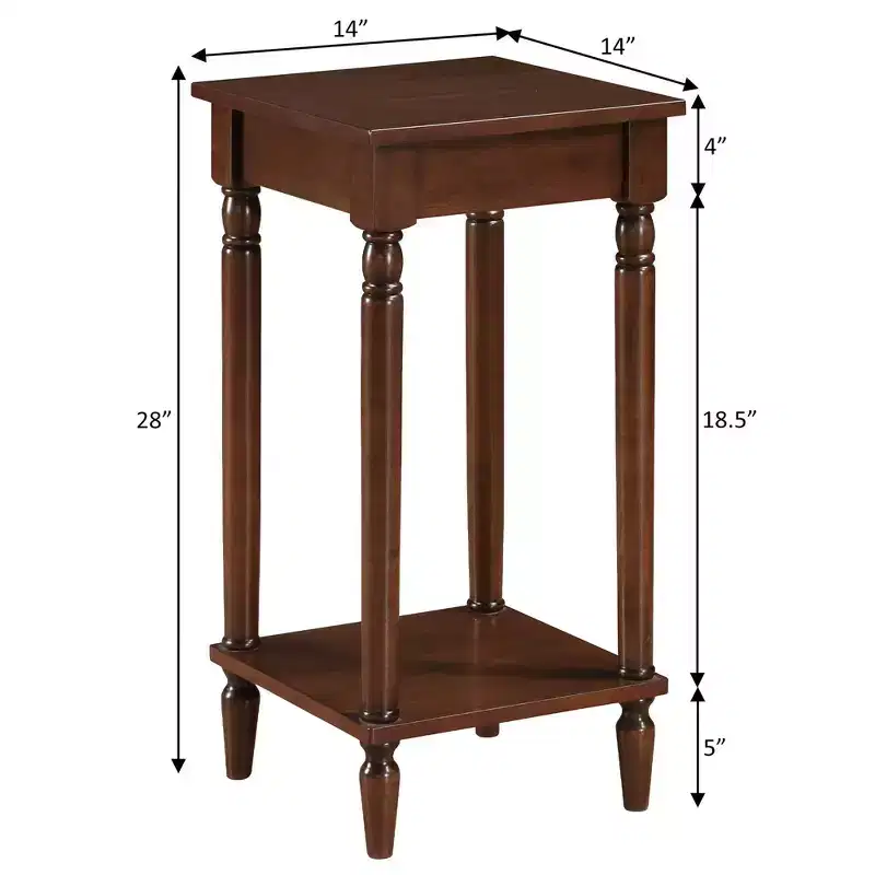 Breighton Home French Country Kim End Table with Shelf