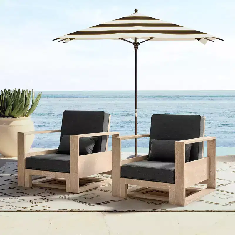 Amilcare Chaise Lounge with Adjustable Backrest Set of 2|HULALA HOME