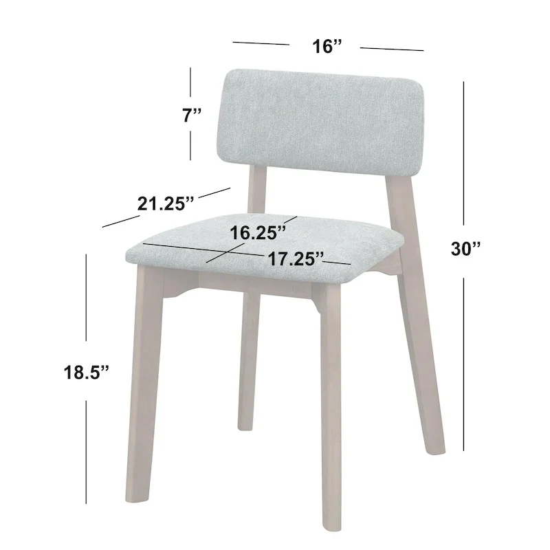 Simple Living 4-Piece Nettie Solid Wood Dining Set